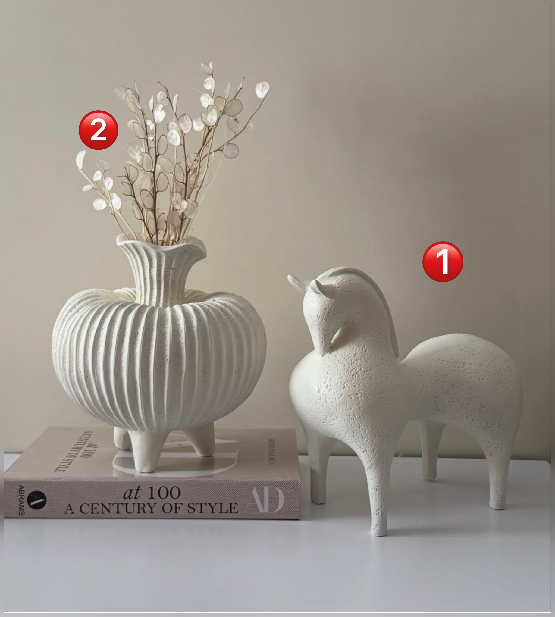 اسب و گلدان رومیزی کدکالا  ۱۸۱۵