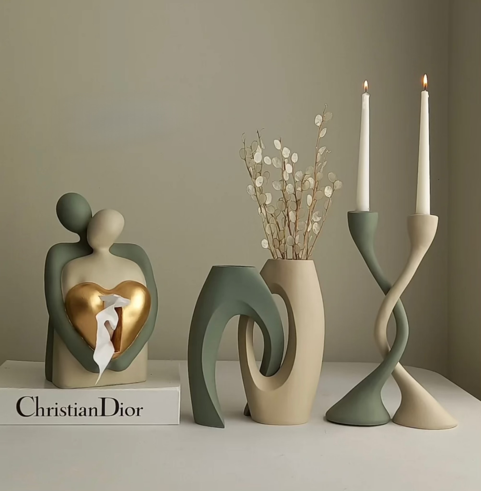 جاشمعی-گلدان-باکس دستمال(قیمت هر مدل جدا میباشد)کدکالا  ۱۹۰۸